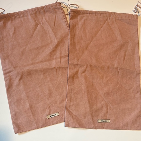New MIU-MIU Shoes Dust/Storage bag Cotton - Picture 1 of 6